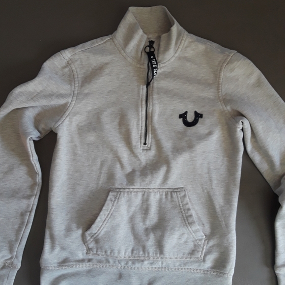 True Religion Buddha Rhinestones Pullover Sweatshirt Size S - Picture 10 of 12